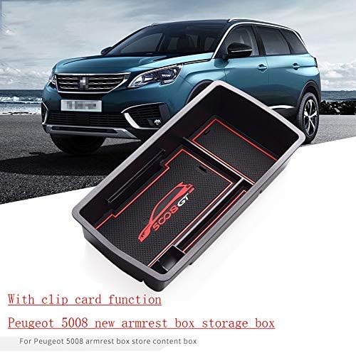 Car Storage Accessories Center Console Armrest Box Tray Peugeot 17 5008 Armrest Box Glove Box Car Modification Compartment Central Storage Box Decorative Armrest Box Secondary Storage