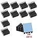 Gadgeter 10pcs Aluminum Heatsink Cooler Circuit Board Cooling Fin for Raspberry Pi,VGA RAM,IC Chips,Mosfet SCR,South Bridge,North Bridge, with 3M 8810 Thermally Conductive Heat Transfer Tape