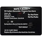 Safe T Alert 25 Series Mini Dual LP/CO Alarm - Propane and Carbon Monoxide Alarm - Surface Mount, Black - 25-741-BL