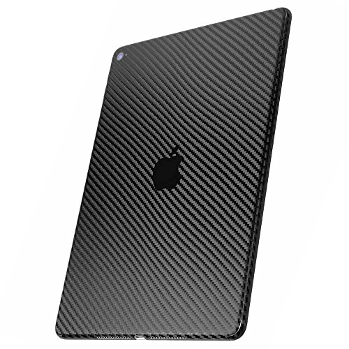 ArmorSuit - iPad 2017 LTE 4G Screen Protector + Black Carbon Fiber Skin Back Protector MilitaryShield w/ Lifetime Replacements - Front Anti-Bubble Ultra HD Shield