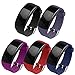 OenFoto Compatible with Gear Fit2 Pro/Fit2 Band, Replacement Silicone Accessories Strap for Samsung Gear Fit2 Pro SM-R365/Gear Fit2 SM-R360 Smartwatch-5Pack