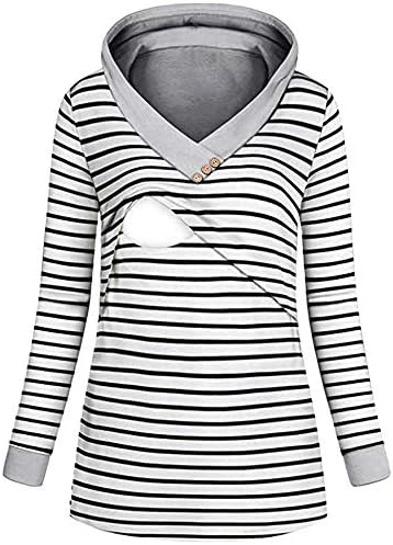 Sonnena Women Breastfeeding Pullover Hoodies Sweatshirts for Ladies Maternity Nursing Tops Comfortable Women's Top Long Sleeves Clothes