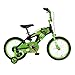 Kawasaki Monocoque Kid's Bike, 16 inch Wheels, 11 inch Frame, Boy's Bike, Black/Green