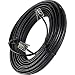 15 Feet Black Phone Telephone Extension Cord Cable Wire with Standard RJ-11 Plugs by Bistras