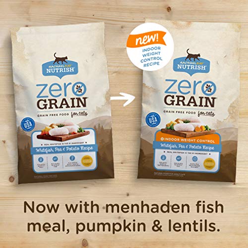 Rachael Ray Nutrish Zero Grain Natural Indoor Dry Cat Food, Whitefish
