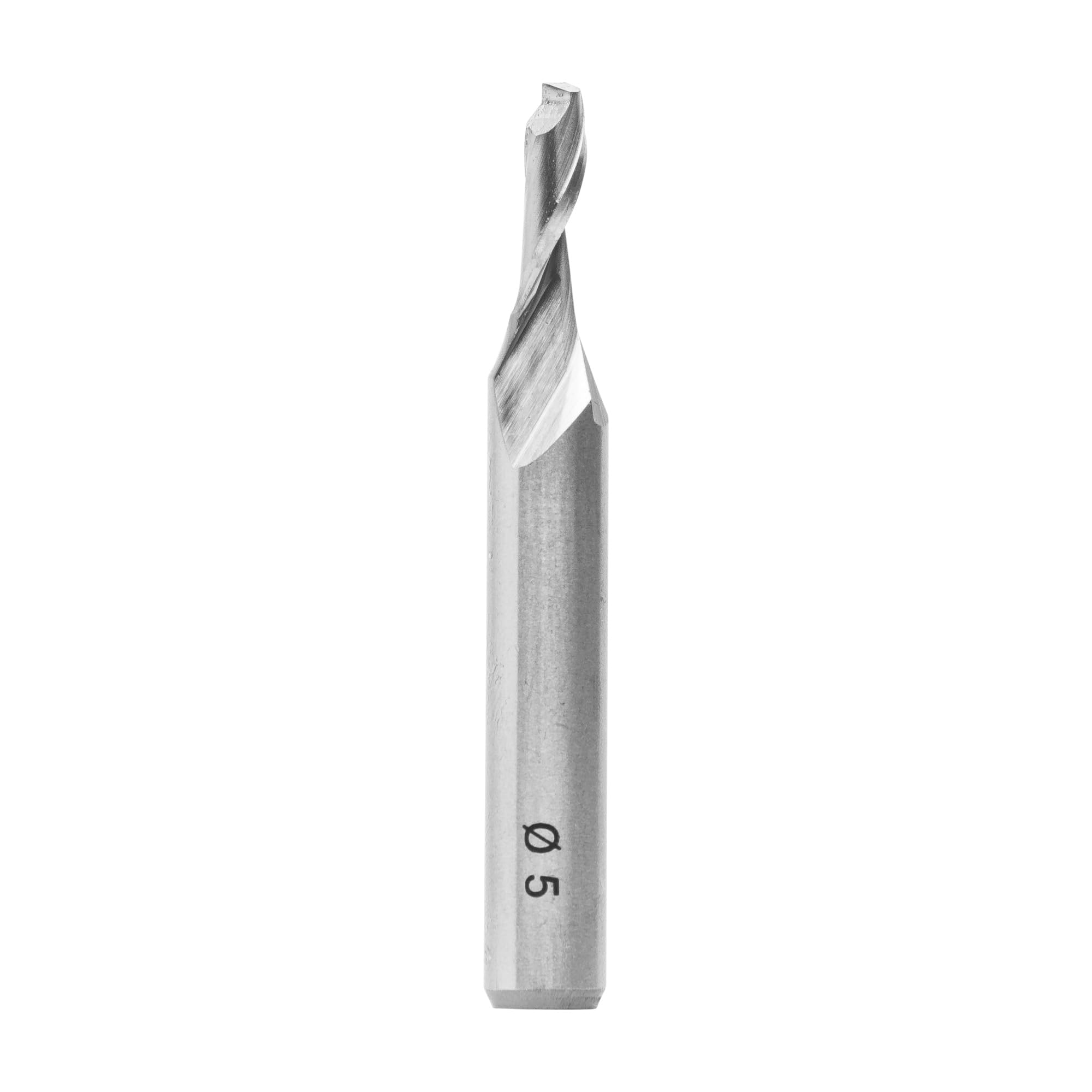 ENT 30002 Helical Aluminium and PVC Cutter HS Shank (S) 8 mm, Diameter (D) 5 mm, NL 12 mm, Z1, GL 60 mm