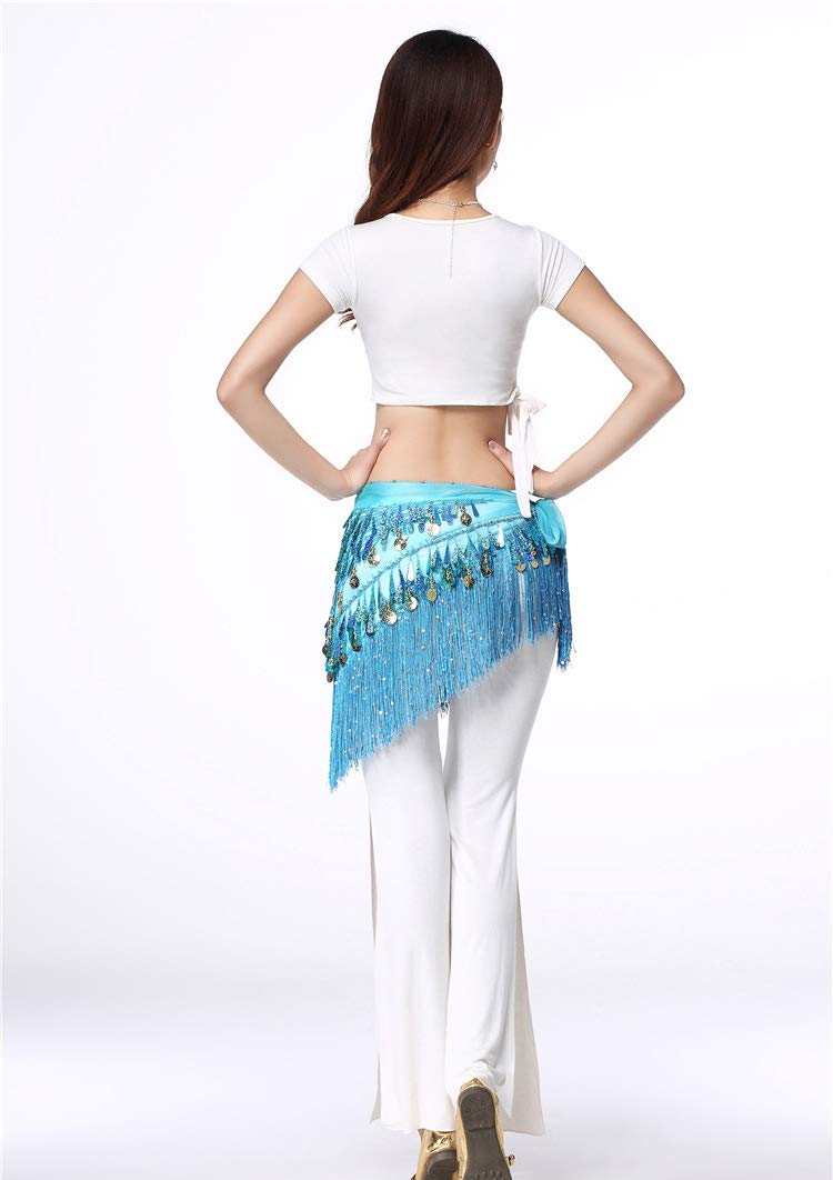 WZT Belly Dancing Belt Colorful Waist Chain Belly Dance Hip Scarf Belt WZT Belly Dancing Belt Colorful Waist Chain Belly Dance Hip Scarf Belt