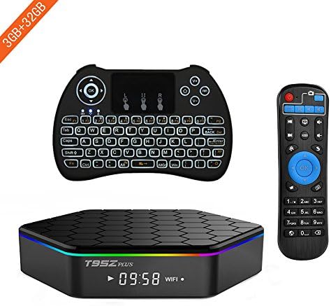 2017 NEWEST ANDROID 4K TV BOX 3GB+32GB T95Z PLUS WITH H9 BACKLIT 2.4G MINI HANDHELD WIRELESS KEYBOARD AMLOGIC S912 OCTA-CORE 64 BIT 2.4G/5G DUAL BAND WIFI 1000M LAN BLUETOOTH 4