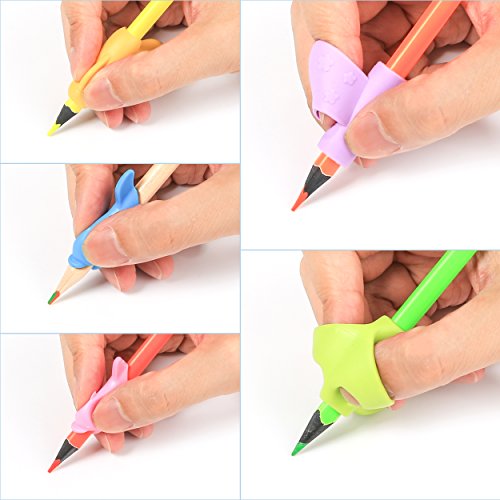 Pencil Grips,Kids Handwriting,Silicone Ergonomic Pen Writing Aid Grip Pencil Grip for Preschoolers for Special Needs (12PCS)