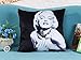 Custom Cotton Super Soft Short Plush Leaning Cushion Throw Pillow Covers Pillowslip Case,Size 17.7