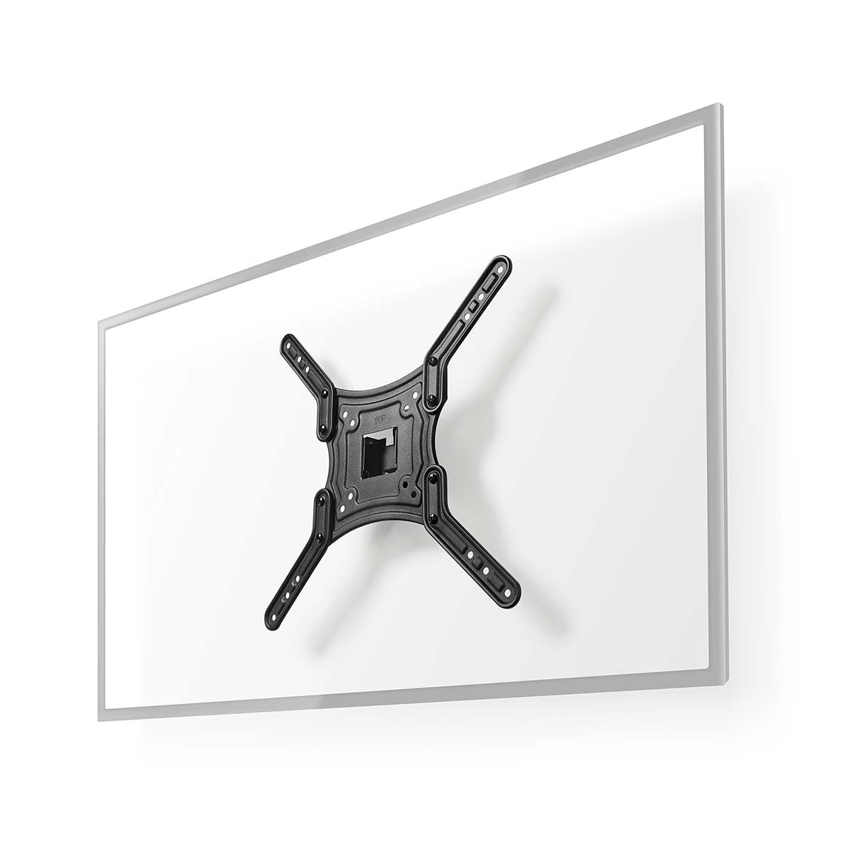 Nedis Full Motion TV Wall Mount, Install the Mount to a Wall and Give Your TV Tilting, Swivelling and Rotating Flexibility, Includes All Required Material and Instruction Manual for Fast Installation