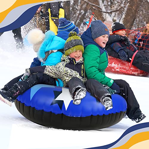Snow Tubes for Sledding Kids, Inflatable Snow Sled with Handles Snow