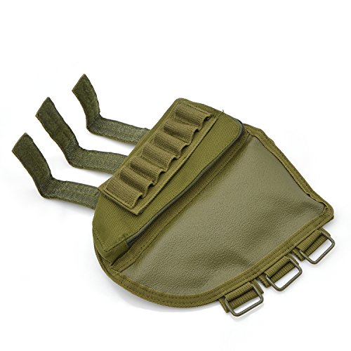 Rifle Stock Pack, Cheek Pad / Buttstock Ammo Holder Pouch, Tactical
