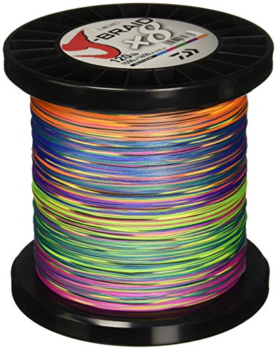 Daiwa J-Braid 150M 8-Strand Woven Round Braid Line, Multicolor, 40 lb