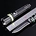 Wolfwill Tactical Flashlight Multifunctional Self Defense Survival Knife with Rechargeable Adjustable Cree LED Torch for Hunting Camping Outdoor