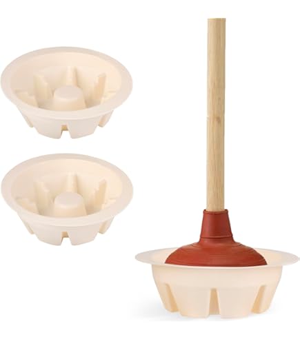 Gosknor Plunger Tray, 7.09 Inch Plunger Mat Round Toilet Plunger Holder Only Plunger Air Drying Mat Catches Drips Plunger Storage Caddy For Bathroom Accessories - View #8