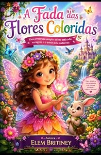Livro A Fada das Flores Coloridas: Uma aventura mágica sobre amizade, coragem e o amor pela natureza.