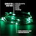 RTGS 30 LEDs Green Color String Lights Silver Wire Indoor and Outdoor 9.5 Feet Firefly Starry Fairy Lights Battery Powered for DIY, Christmas, Holidays, Party, Bedroom and Centerpieces