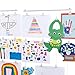 You Have Space BHG 2 Pack Hanging Picture Display Photo Holders with Metal Cable Strings and 40 Magnetic Clips Metal White