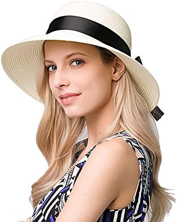 kekolin The New Womens Straw Hat Floppy Foldable Roll up Beach Cap Sun Hat