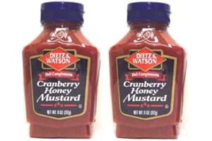 Dietz & Watson, Deli Compliments, Cranberry Honey Mustard, 11oz Bottle (Pack of 2)