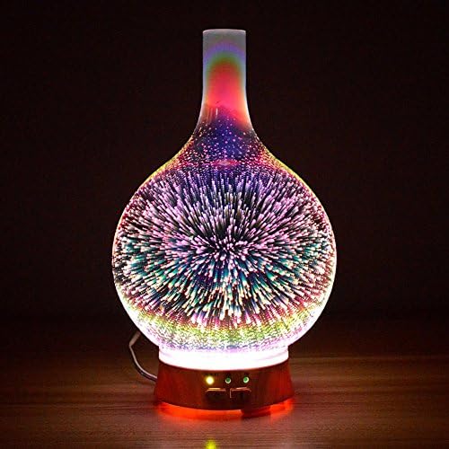 Aromatherapy 3D Diffuser,Ultrasonic Cool Mist Humidifier Humidifying Unit with Whisper Quiet Operation  Automatic Shut Off and Night Light Function-A 9x24cm(4x9inch)