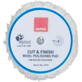 RUPES Cut &amp; Finish Wool Rotary Pads for &Oslash; 150mm Backing pad, 1 pcs