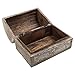 Mango Wood Jewelry Storage Boxes Hand Carved with Floral Motifs