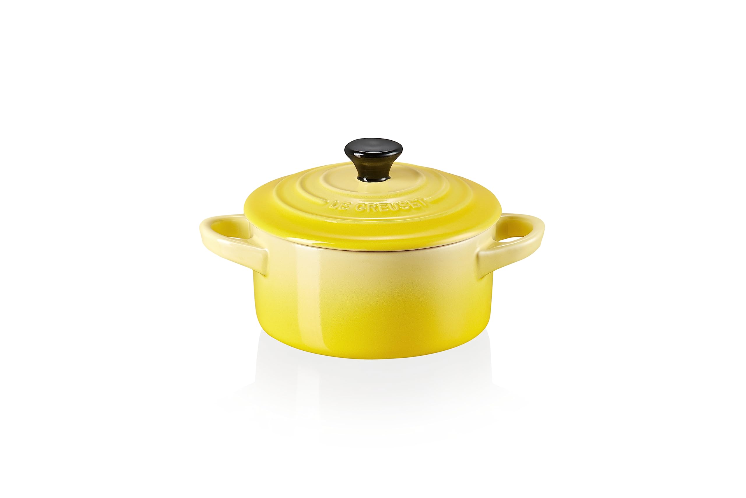LE CREUSET Stoneware Petite Round Casserole, 0.25 L, Soleil, 71901104030100