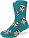 Good Luck Sock Men's Dapper Dog Socks, Adult, Shoe Size 7-12