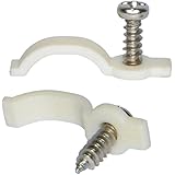 SpiritLED 100 Lots Strip Light Mounting Bracket,One Side Fixing,Screws included (Ideal for Waterproof Strip Width 10mm(3/8"))