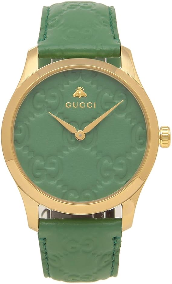 Amazon グッチ 腕時計 レディース メンズg Timeless G タイムレス 38mm Gucci Ya グリーン イエロー ゴールド 並行輸入品 メンズ腕時計 腕時計 通販