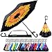 Reverse Inverted Inside Out Umbrella - Upside Down UV Sun Protection Windproof Brella That Open Better Than Most Umbrellas, Reversible Folding Double Layer, Suitable for Golf, Car, Women and Men