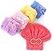 Microfiber Hair Towel Wrap for Women, 5 Pack Fast Coral Velvet Bowknot Drying Hair Turban Wrap,Absorbent Head Hair Towels for Kids