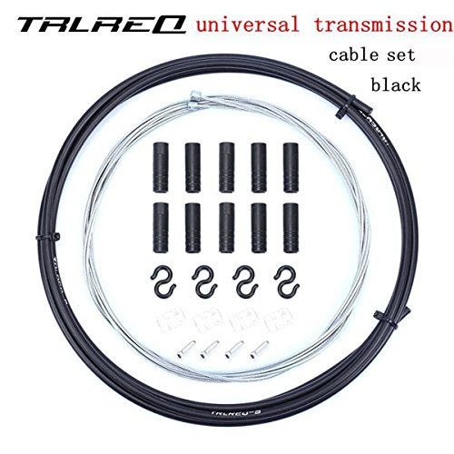 dolphin1986 Bicycle Derailleur Cable Bike Shifting Cable Line Wire Hose Housing Set Bicycle Parts Accessories (Black)