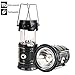 Lantern Flashlight, Solar Camping Lantern Led, Collapsible Rechargeable Lantern Lights Ultra Bright For Outdoor, Emergency, Hurricane, Hiking, Fishing, Tent(Black, 1 Lantern)