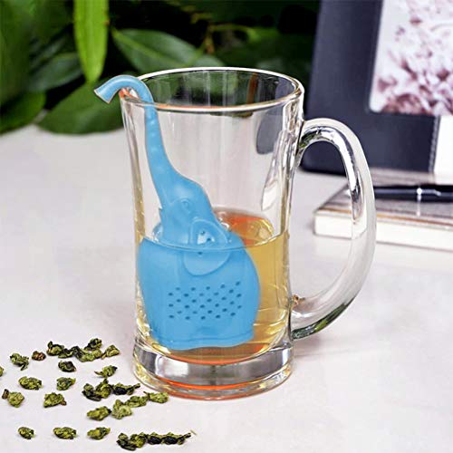 Macabolo Tee-Ei aus Silikon, Elefantenform, wiederverwendbar, Teebeutel losen Tee und Teeblätter – Bild 6