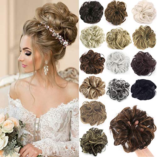 Messy Hair Bun Extensions Chignons Hair Hair Scrunchie Scrunchy Updo Hairpiece