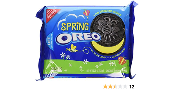 Nabisco oreo sandwich cookies chocolate Spring 1x15.35oz (044000028602)