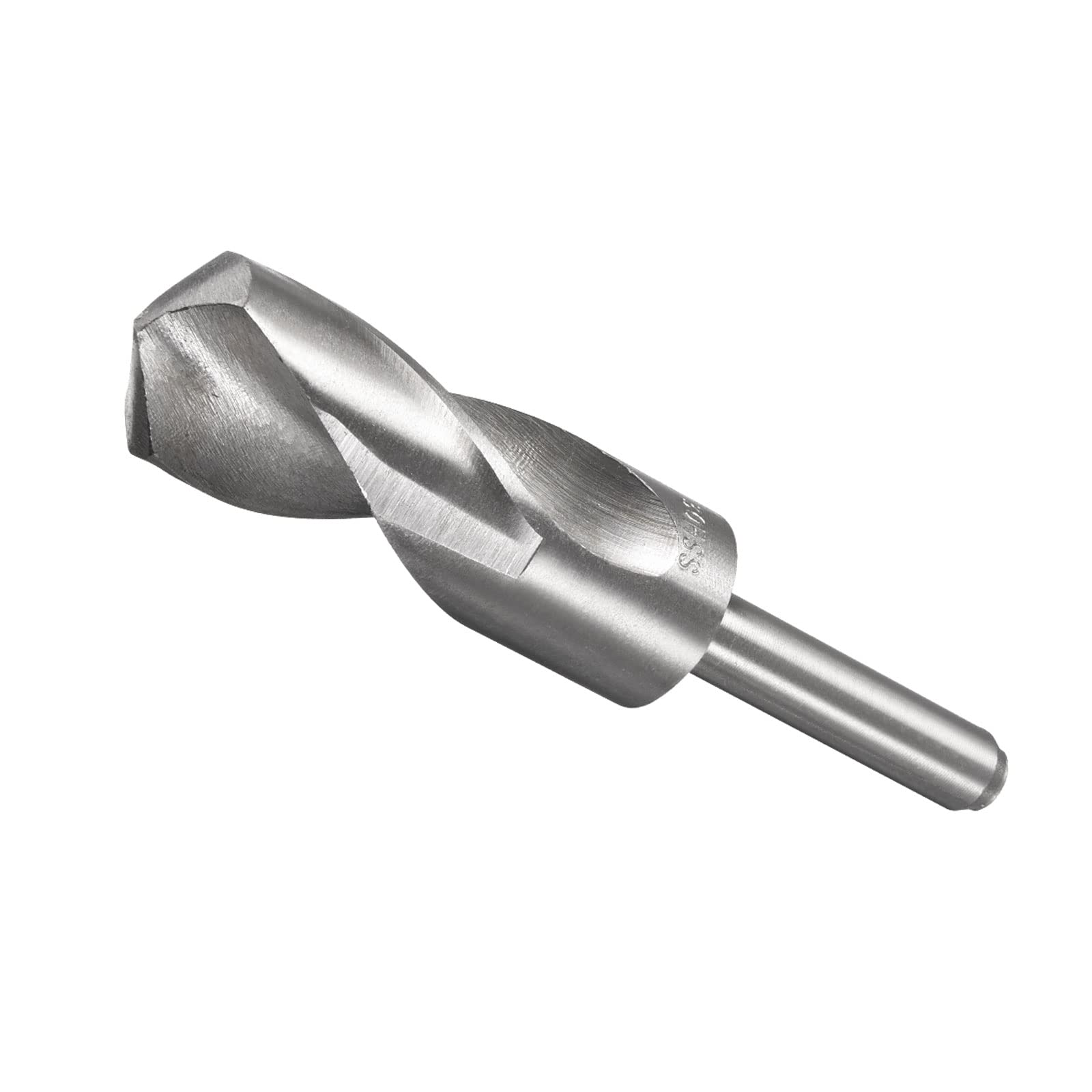 CoCud Reduced Shank Drill Bit, 30mm Cutting Edge 1/2" Shank, High Speed Steel 4241 Polished Twist Drill Bits - (Applications: for Aluminum Copper Wood Plastic)