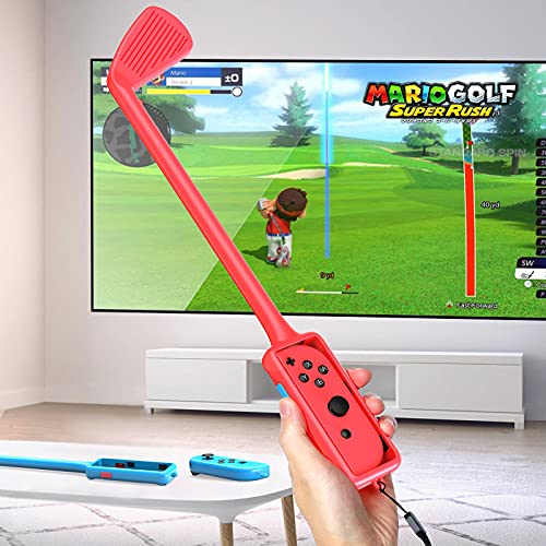 (2 Pack) Hastraith Golf Clubs Controller for Nintendo Switch, Golf Games Accessories Joy Con