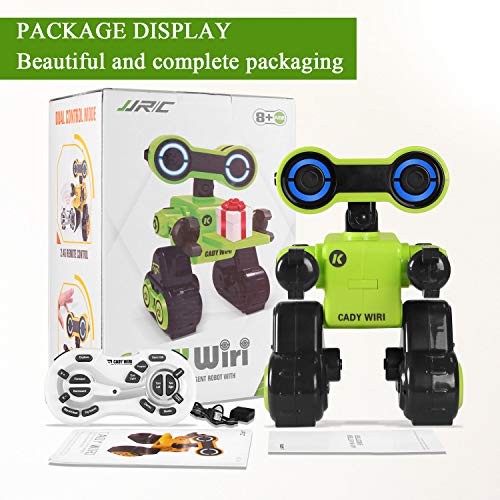 Robot Toy, Remote Control Toy Robot, Programmable, Touch Sensing STEM Educational Robot Toy with Interactive Feature to Walk, Dance, Sing,Explore, Provide Science Lectures RC Robot for Kids ... (Green) - Thumbnail 7