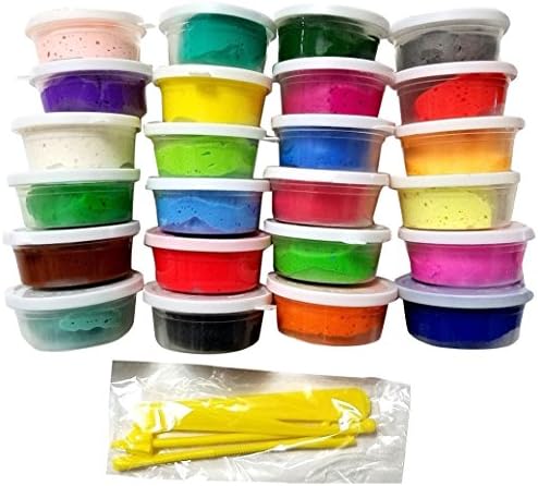Chuncao DIY Super-Light Modeling Air Dry Magic Clay Plasticine With Tools for Kids/Teens, 24 Colors
