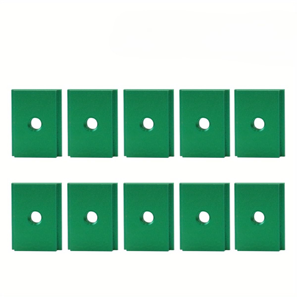 Photo 1 of 10PCS T-Track Nuts M6/M8 T-Slider, Double Sided T Track Jig Sliding Nut Aluminum Alloy T Slot Nut for Profile Woodworking Tool Slot Fastener (M6)