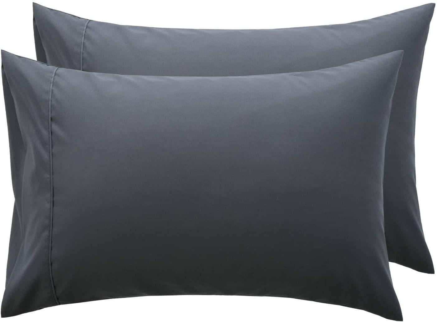 Rayyan Linen Black Pair of Pillowcases 100% Egyptian Cotton 200 Thread Counts, Pillow Cases 2 Pack