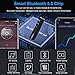 Bluetooth Adapter Receiver, KINDRM Portable Hands-Free Bluetooth 5.0 Audio Receiver Car Kits & Mini 3.5mm AUX Wireless Audio Adapter for Headphones Car Speakers/Home Stereo Music Sound System (Black)thumb 1