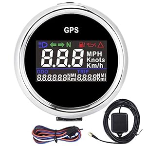 GPS snelheidsmeter | 52mm/2in GPS Snelheidsmeter LCD Snelheidsmeter Kilometerteller Verstelbare Kilometerstand…