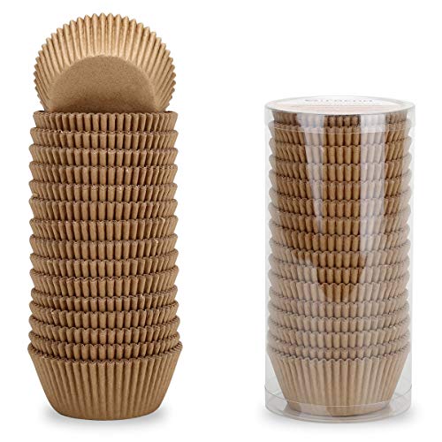 Gifbera Natural Standard Cupcake Liners Odorless Paper Baking Cups 400-Count