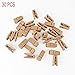 DmsBanga 30PCS Slimline Plastic Finger Clips Pants Hanger Strong Pinch Grip Clips For Velvet Hangers Set Camel Color