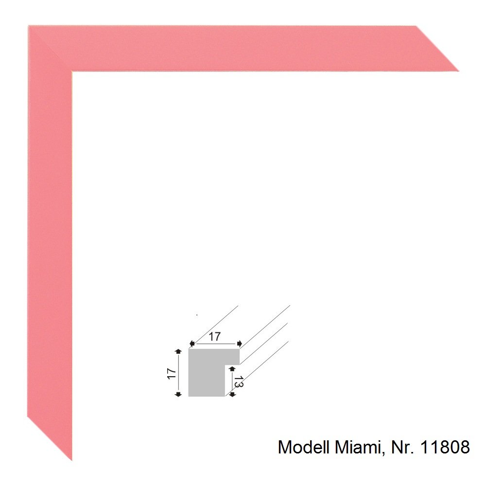Rahmen nach Maß Picture Frame, Wood, Orchid, 13 x 18 x 1.7 cm
